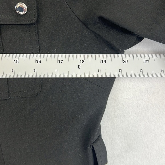 MICHAEL Michael Kors Chic Black Zip-Up Dress w/Pockets Sz L Black EUC - Picture 7 of 10